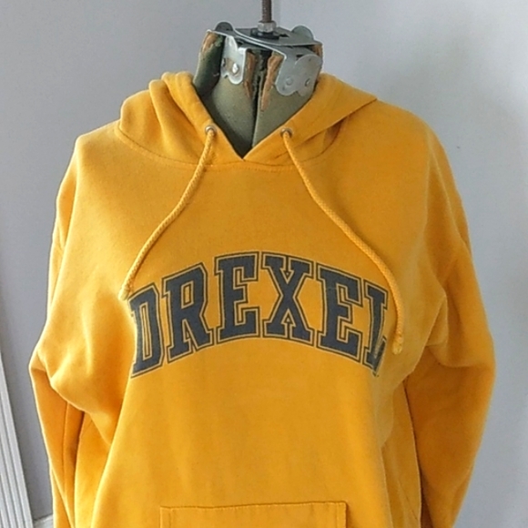 VTG 90S LEAGUE DREXEL UNIVERSITY DRAGON HOODIE WOMANS L - Picture 2 of 5
